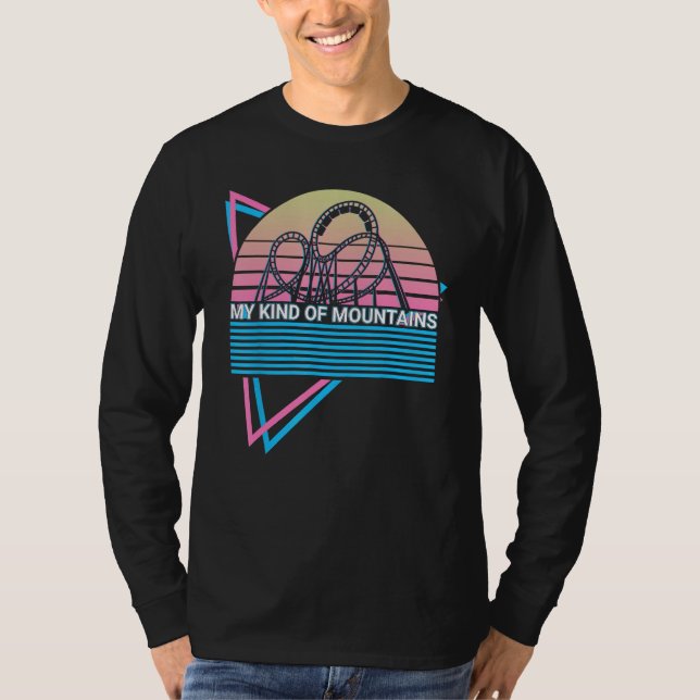 Roller Coaster Rollercoaster Retro My Kind Of Moun T-Shirt (Vorderseite)