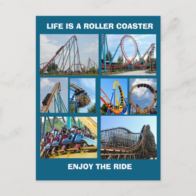 ROLLER COASTERS  POSTKARTE (Vorderseite)