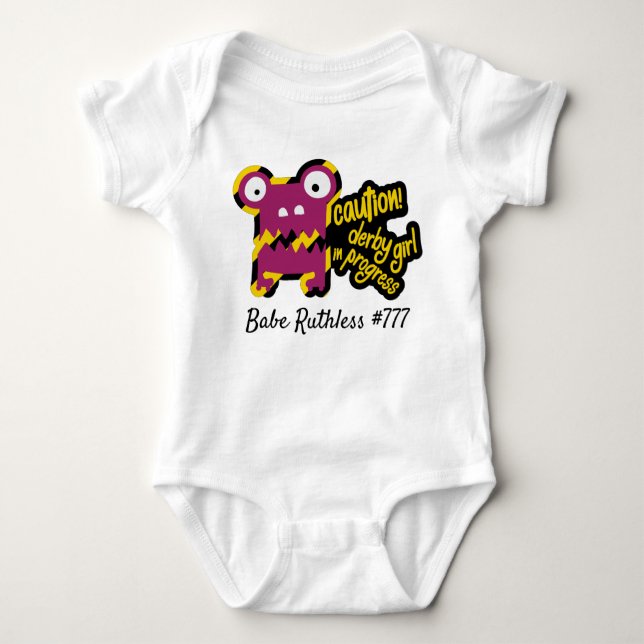 Roller Derby Baby Bodysuit - Personalisieren Sie e Baby Strampler (Vorderseite)