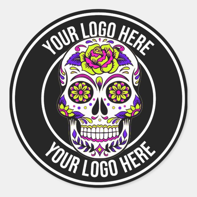 Roller Derby Circle Logo Runder Aufkleber (Vorderseite)