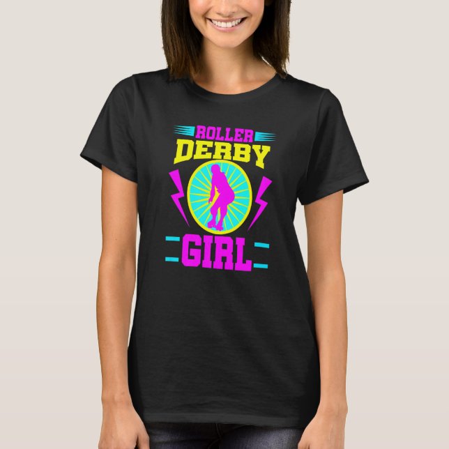 Roller Derby Girl Roller Skaten Jammer Skate T-Shirt (Vorderseite)
