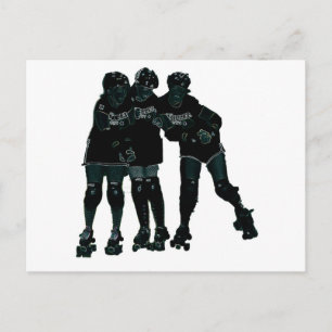 Roller Derby Girls Postkarte