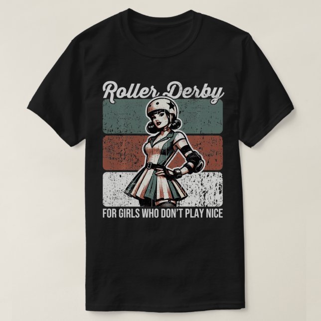 Roller Derby Girls Roller Derby T-Shirt (Design vorne)