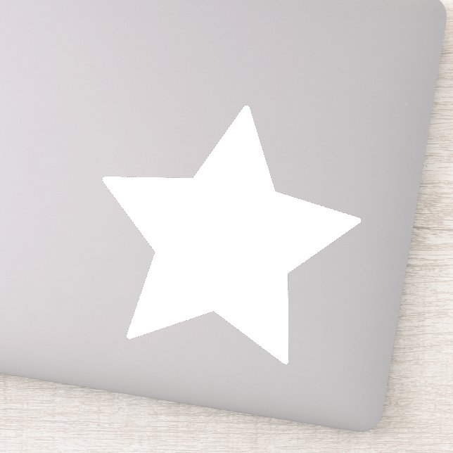 Roller Derby Jammer White Star Vinyl Aufkleber (Detail)