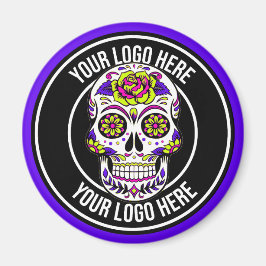 Roller Derby Logo Lila Schwarz Magnet