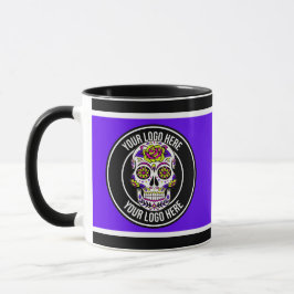 Roller Derby Logo Lila Schwarz Teamname Uniform Tasse