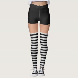 Roller Derby Name Black Shorts Stricksocken Leggings