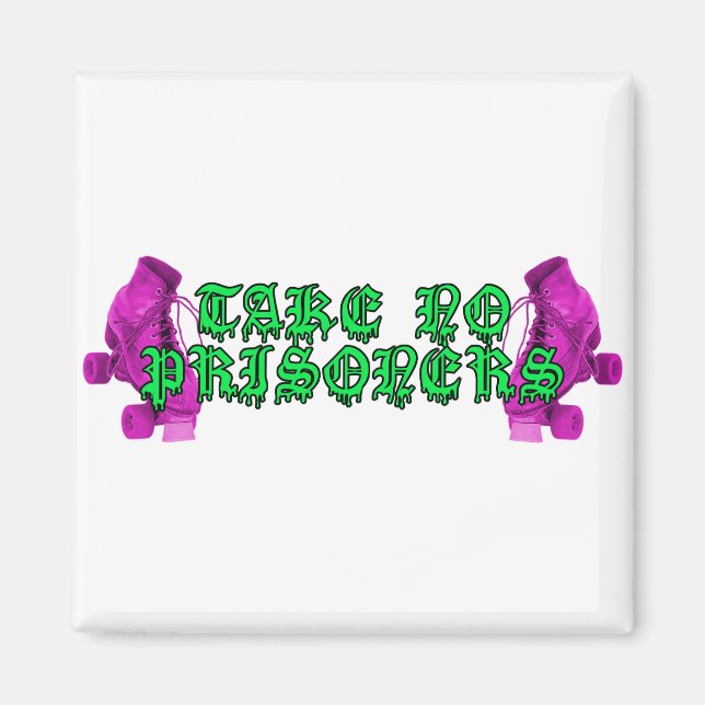 Roller Derby - Nimm keine Gefangenen! Magnet (Vorne)