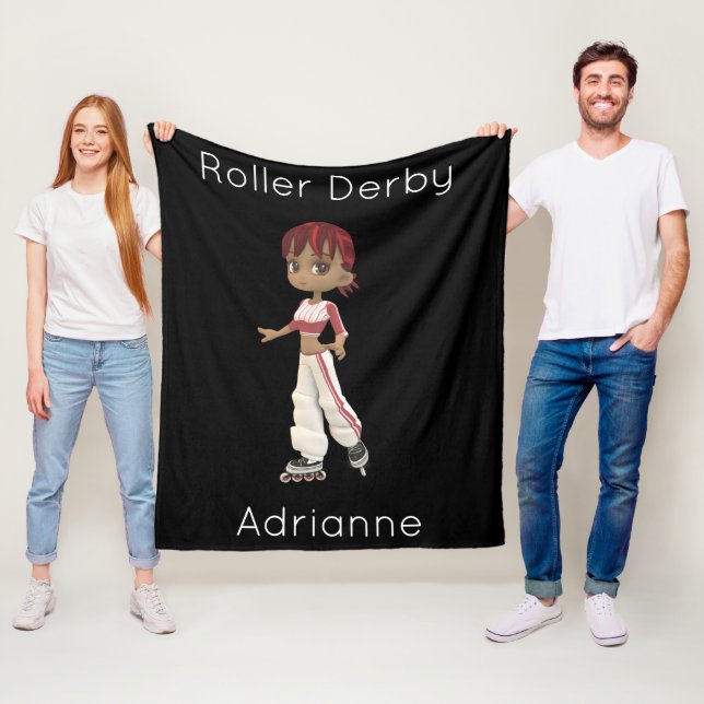 Roller Derby Personalisiert Fleece Blanket (Beispiel)