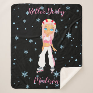Roller Derby Personalisiert Sherpa Blanket Sherpadecke
