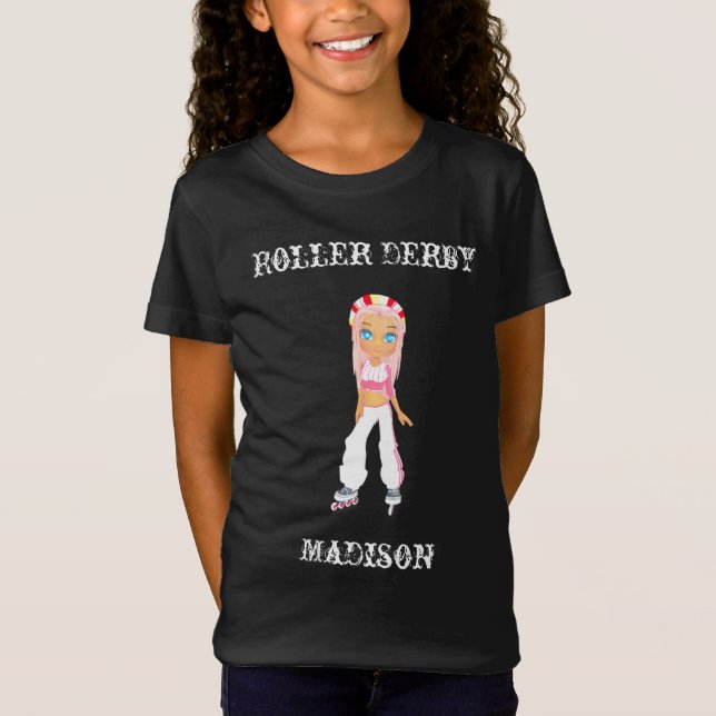 Roller Derby Personalisiert T - Shirt (Vorderseite)