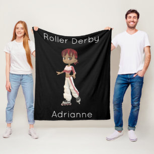 Roller Derby personalisierte Fleece-Decke Fleecedecke