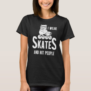Roller Derby Player Skate Skaten Team 3 T-Shirt