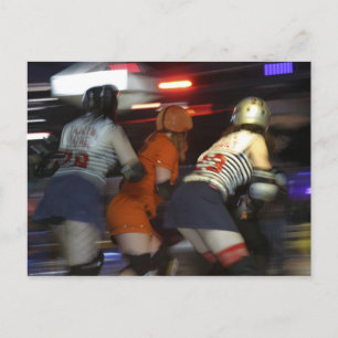 Roller Derby Postkarte