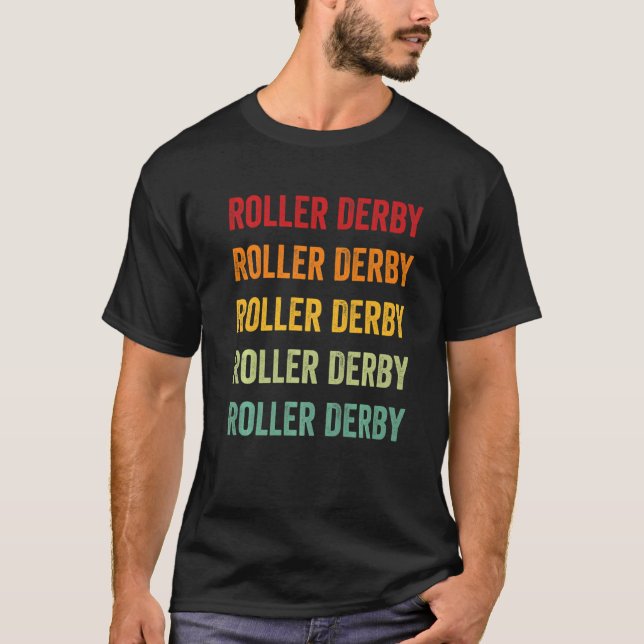 Roller Derby Roller Derby Hobbyist Rainbow T-Shirt (Vorderseite)