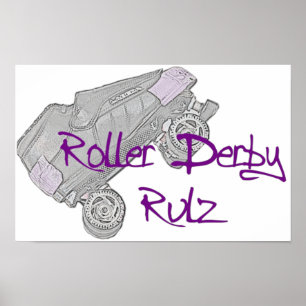 Roller Derby Rulz Poster