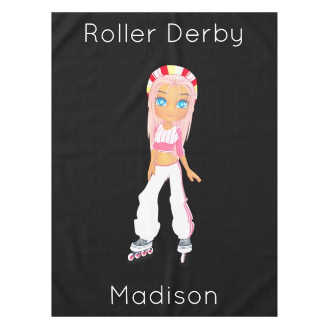 Roller Derby Tablecloth Tischdecke (Vorderseite)