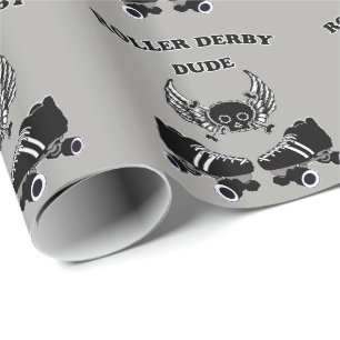 Roller Derby Typ Geschenkpapier
