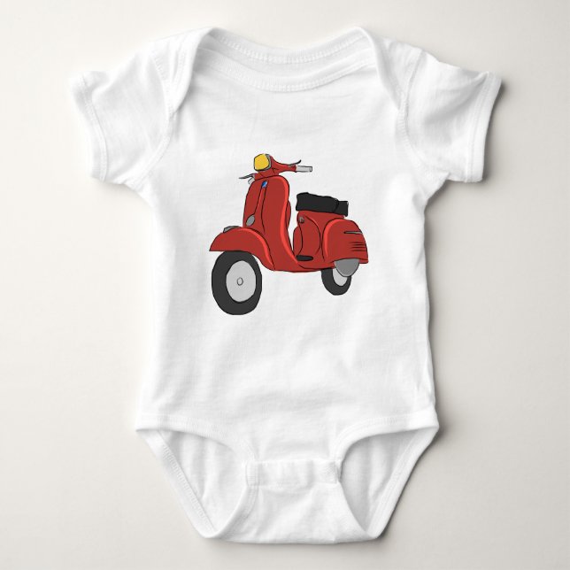 Roller des Vespa-SS Baby Strampler (Vorderseite)
