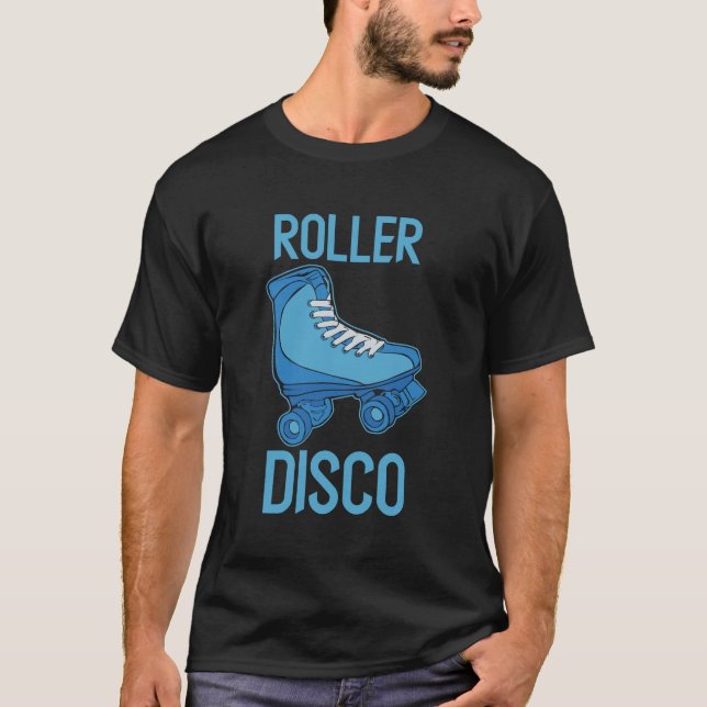 Roller Disco - Rollschuh Old school Nostalgie T-Shirt (Vorderseite)
