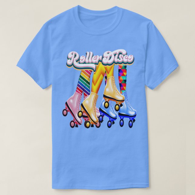 Roller Disco Skaten Skater Rollerskating Rollersk T-Shirt (Design vorne)