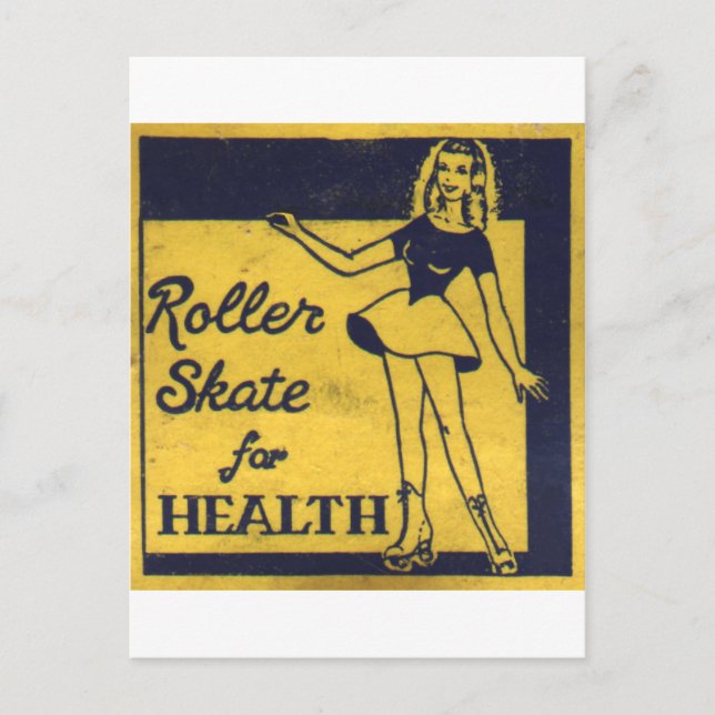 Roller Girl Postkarte (Vorderseite)