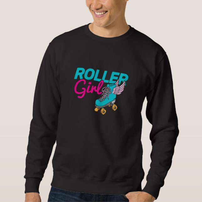 Roller Girl Roller Skaten Roller Skate Sweatshirt (Vorderseite)