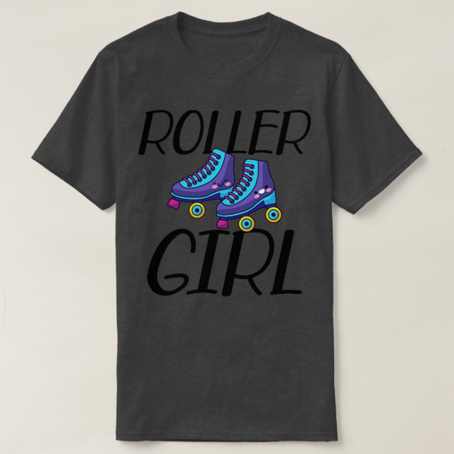 Roller Girl Roller Skaten T-Shirt (Design vorne)
