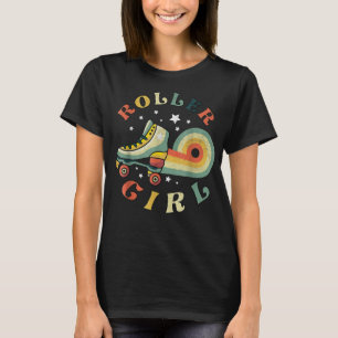 Roller Girl Skater Retro Vintage 70er 80er Skates T-Shirt