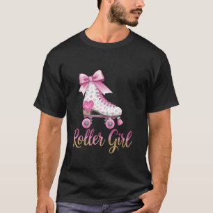 Roller Girl Skaterin Rollschuhlaufen 70er 90er 80e T-Shirt