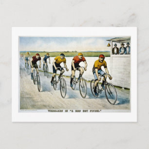 Roller in einem "Red Hot Finish". Postkarte