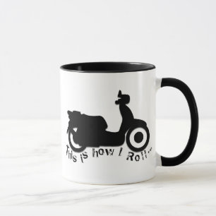 Roller oder E-Fahrrad - dieses ist, wie ich rolle! Tasse