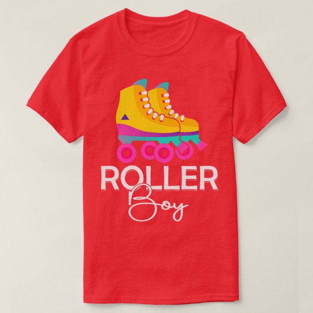 Roller Roller Skate Witziges Geschenk T-Shirt (Design vorne)