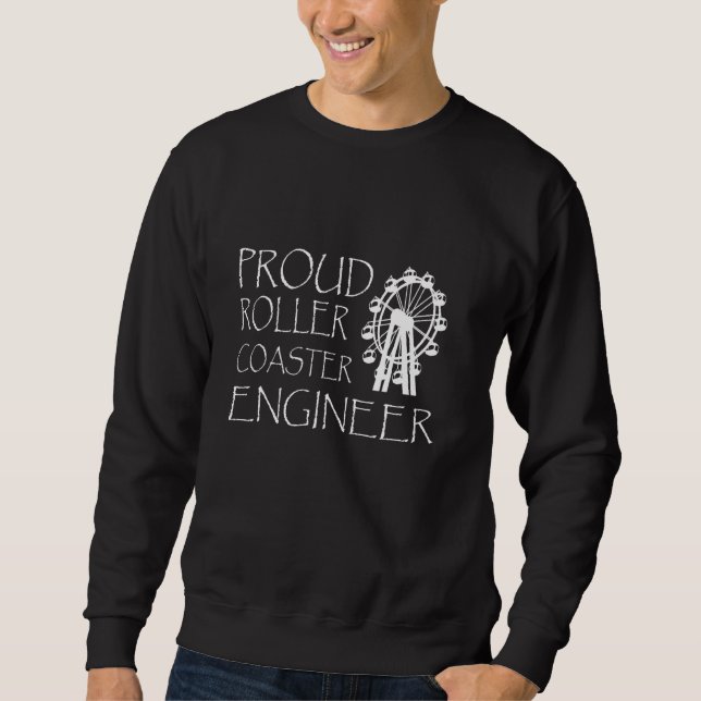 Roller-Roller-Untersetzer-Ingenieur Roller Unterse Sweatshirt (Vorderseite)