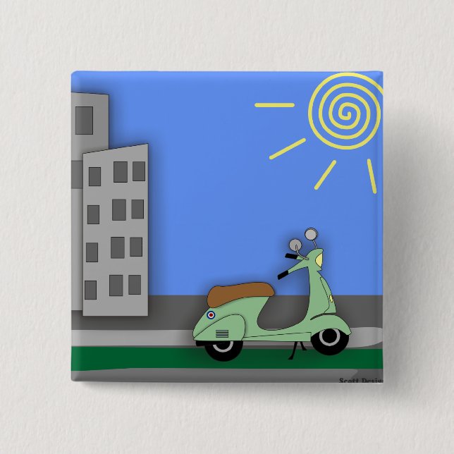 Roller-scape Abzeichen Button (Vorderseite)