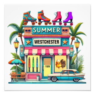 Roller Skate Beach Shop FOTO DRUCK