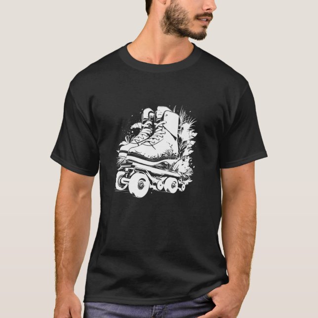 Roller-Skate-Comic T-Shirt (Vorderseite)