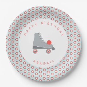 Roller Skate Dot Pappteller