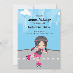 Roller-Skate Einladung