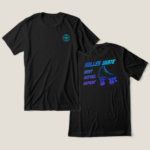 Roller Skate, Erholung, Kraftstoff, Wiederholung - Tri-Blend Shirt
