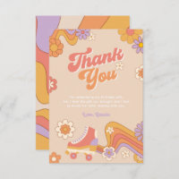 Roller Skate Geburtstag Danke Karte