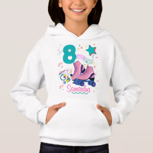 Roller Skate Geburtstagskarl Retro Skaten Matching Hoodie