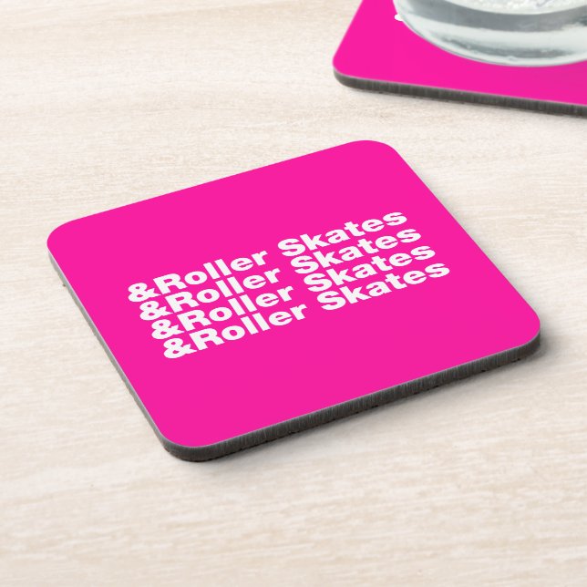 & Roller-Skate Getränkeuntersetzer (Linke Seite)