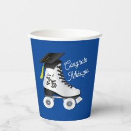 Roller Skate Graduation Party Skaten Rink Blue Pappbecher