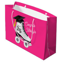 Roller Skate Graduation Party Skaten rosa Rosa