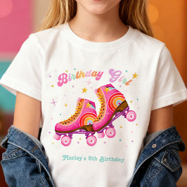 Roller Skate Let's Roll Skating Girl Birthday T-Shirt