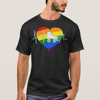 Roller-Skate LGBT-Stolz T-Shirt