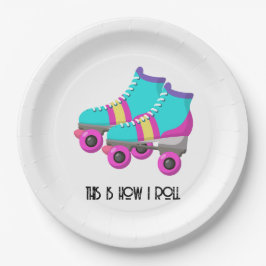 Roller-Skate Pappteller