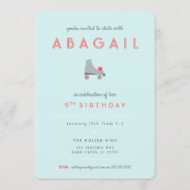 Roller-Skate-Party Einladung