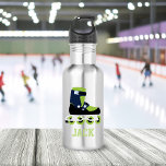 Roller Skate Personalisiert Kids Edelstahlflasche<br><div class="desc">Personalisiertes Design für Ihre kleinen Sportler und Sportfans.</div>